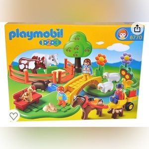 Two Playmobil 1.2.3 Sets (Countryside and Fun on the Farm)